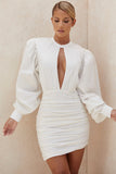 Robe Mini Satinée Structurée | Audacieuse & Élégante | Parfaite pour les Cocktails et Soirées Inoubliables