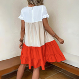Robe Babydoll Color Block | Coupe Ample | Décontractée & Tendance