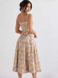 Robe Midi Fleurie | Romantique | Élégante & Fluide