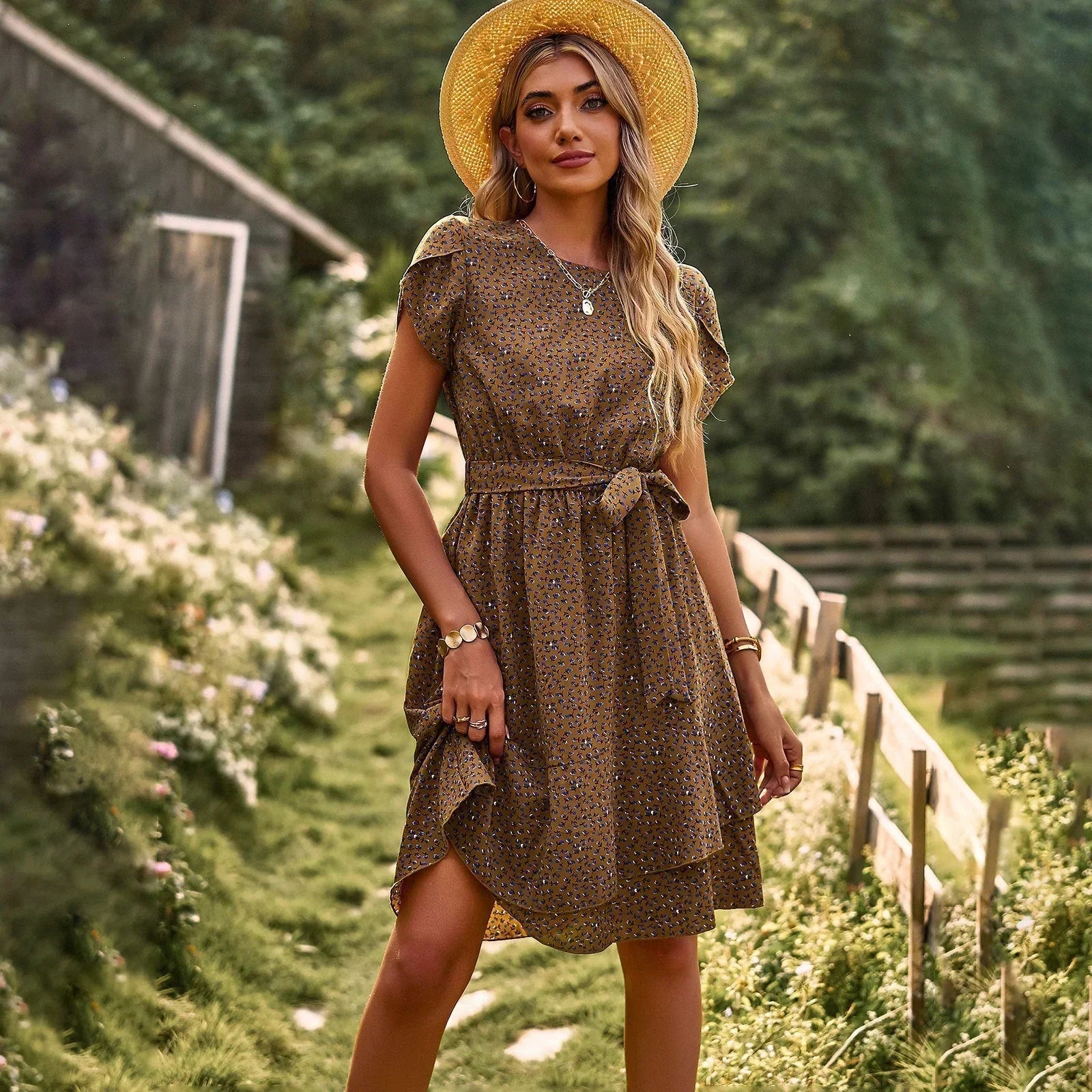 Robe Portefeuille Fleurie | Coupe Légère | Incontournable d’Été