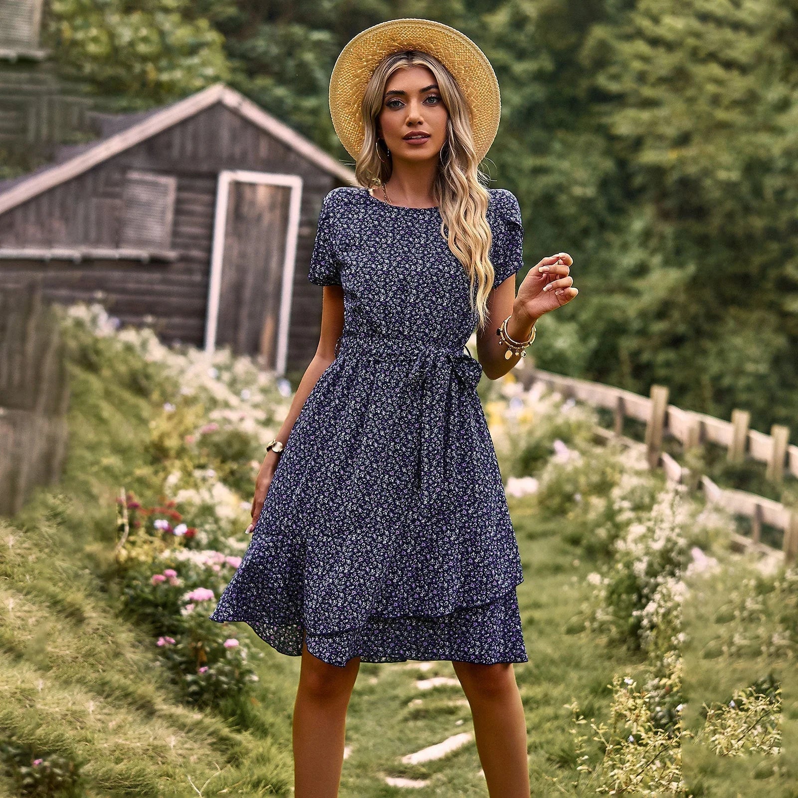 Robe Portefeuille Fleurie | Coupe Légère | Incontournable d’Été