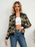 Blouson Bomber à Sequins | Glamour & Tendance | Pièce Statement