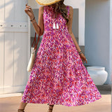 Robe Longue Bohème Sans Manches | Fluide | Incontournable d'Été