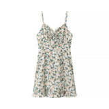 Robe Courte Fleurie d’Été | Légère & Fluide | Esprit Romantique Laiton
