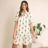 Robe Courte à Manches Bouffantes | Joueuse | Chic et Confortable