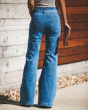 Jean Évasé Taille Haute | Ceinturé | Rétro et Chic