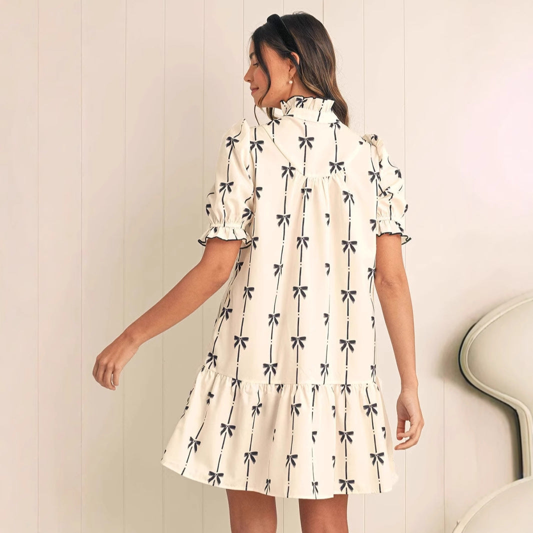 Robe Courte à Manches Bouffantes | Joueuse | Chic et Confortable