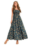 Robe Longue Fleurie | Sans Manches | Style Estival Élégant
