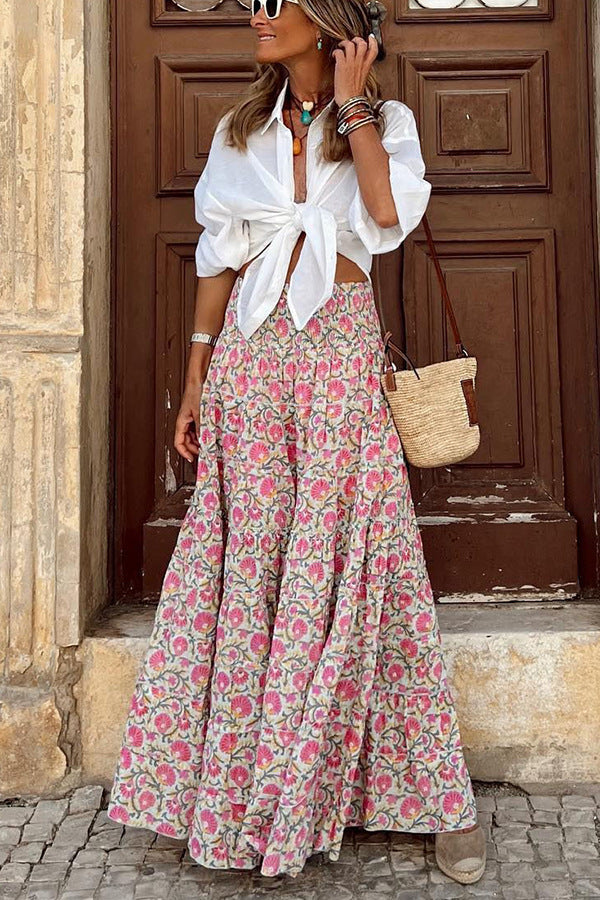 Jupe Longue Bohème | Style Vibrant | Charme Sans Effort