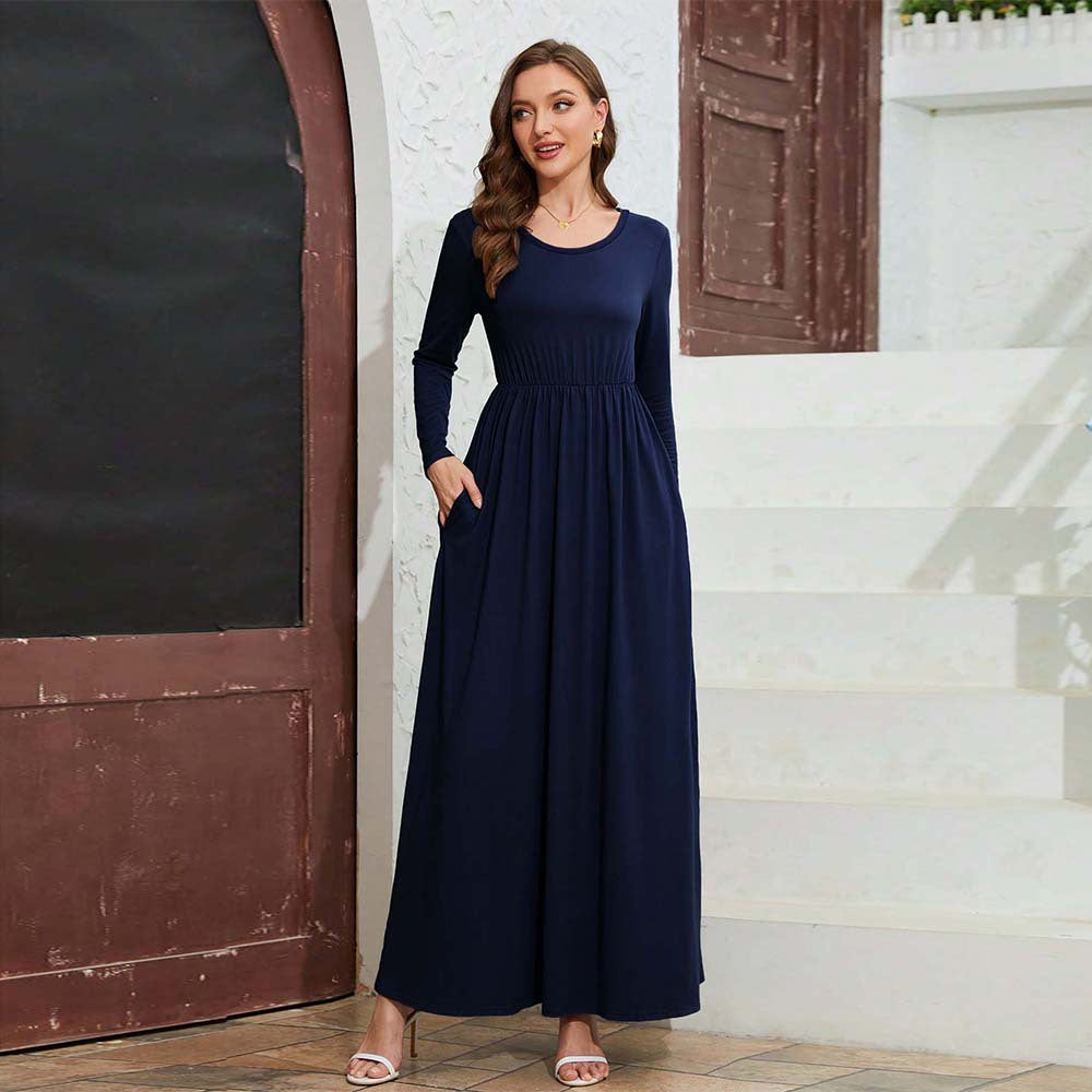 Robe Maxi Élégante à Manches Longues | Intemporelle | Fluide & Confortable