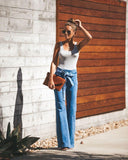 Jean Évasé Taille Haute | Ceinturé | Rétro et Chic
