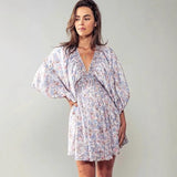 Robe Bohème à Manches Chauve-Souris | Abricot | Légère, Romantique et Fluide
