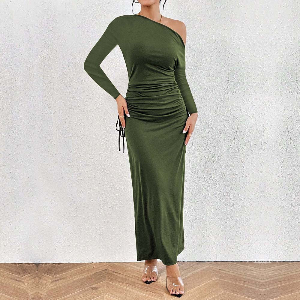 Robe Longue Asymétrique | Coupe Élégante | Chic & Sophistiquée