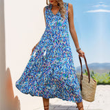Robe Longue Bohème Sans Manches | Fluide | Incontournable d'Été