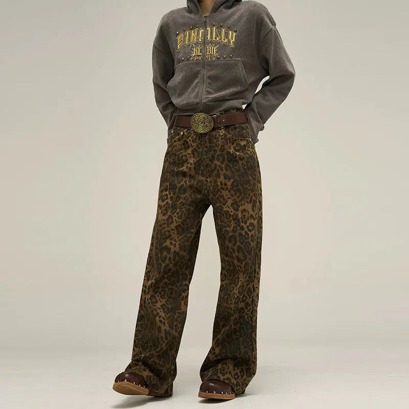 Pantalon Large Imprimé Léopard | Audacieux | Tendance & Élégant