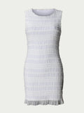 Robe Courte Sans Manches Texturée | Douce et Structurée | Minimalisme Estival