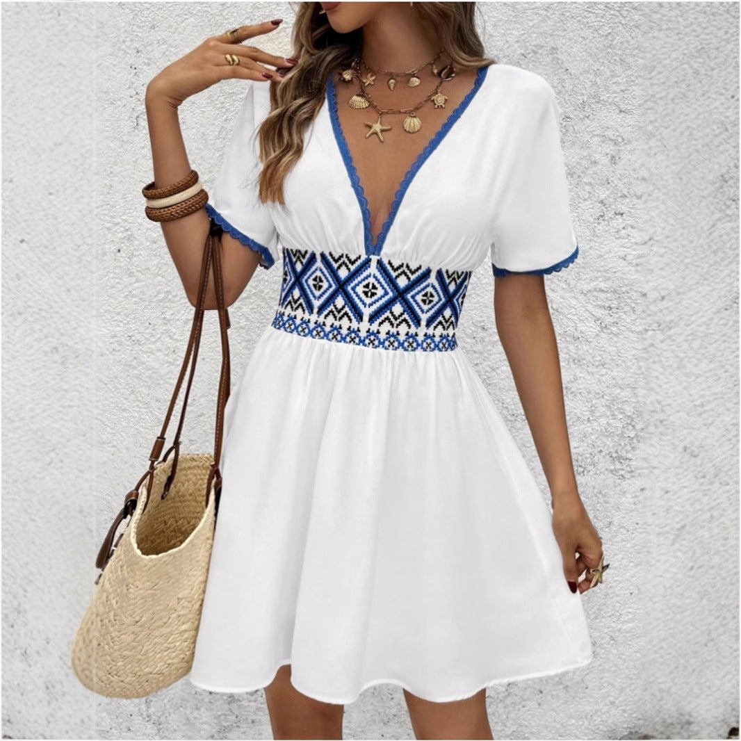 Robe Bohème Brodée | Légère | Parfaite pour l’Été