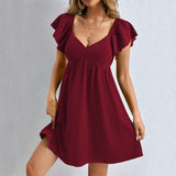 Robe Trapèze à Manches Volantes | Élégante & Confortable | Parfaite pour Toutes Occasions