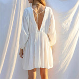 Robe Courte | Mélange Coton Léger | Féminine et Fluide