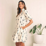 Robe Courte à Manches Bouffantes | Joueuse | Chic et Confortable