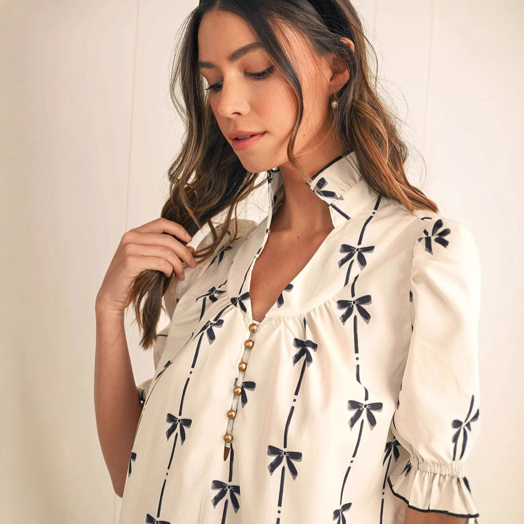 Robe Courte à Manches Bouffantes | Joueuse | Chic et Confortable