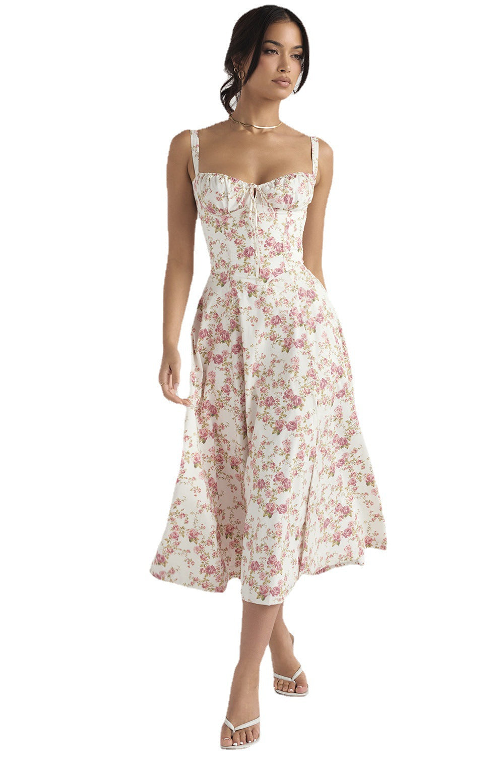 Robe Midi Fleurie | Romantique | Élégante & Fluide