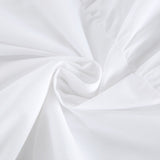 Robe à Col Volanté | Blanche | Légère et Aérée