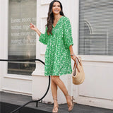 Robe Tunique Bohème Fleurie | Mélange de Coton Léger | Vive et Aérienne
