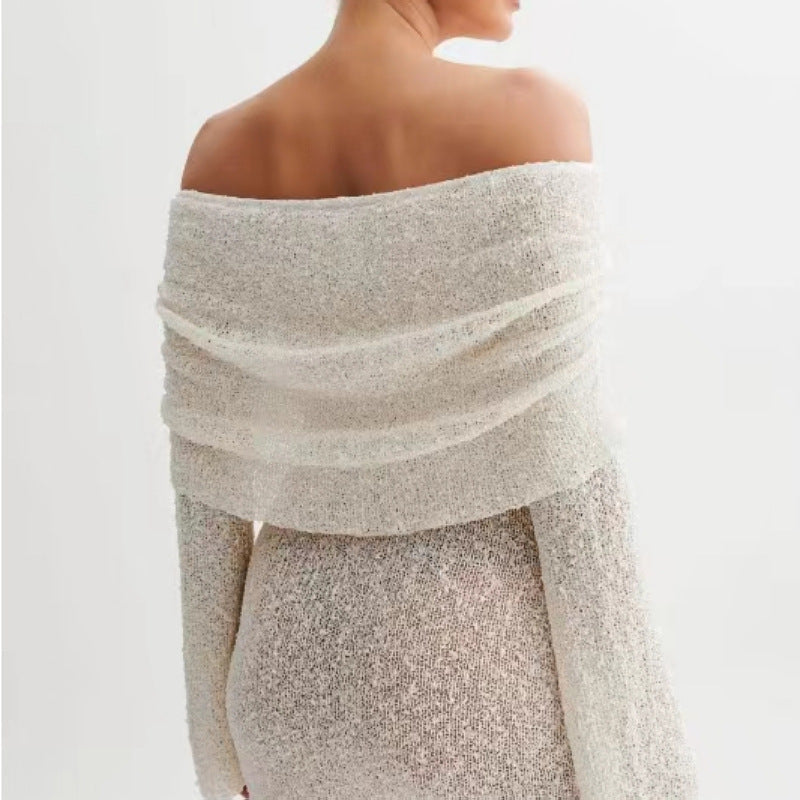 Robe Courte Pailletée Épaules Dénudées | Glamour | Moulante et Éclatante