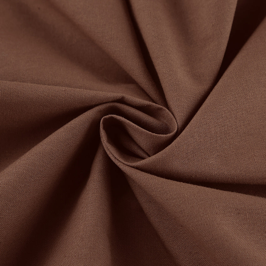 Robe Longue Épaule Dénudée | Marron | Élégance Minimaliste et Moderne