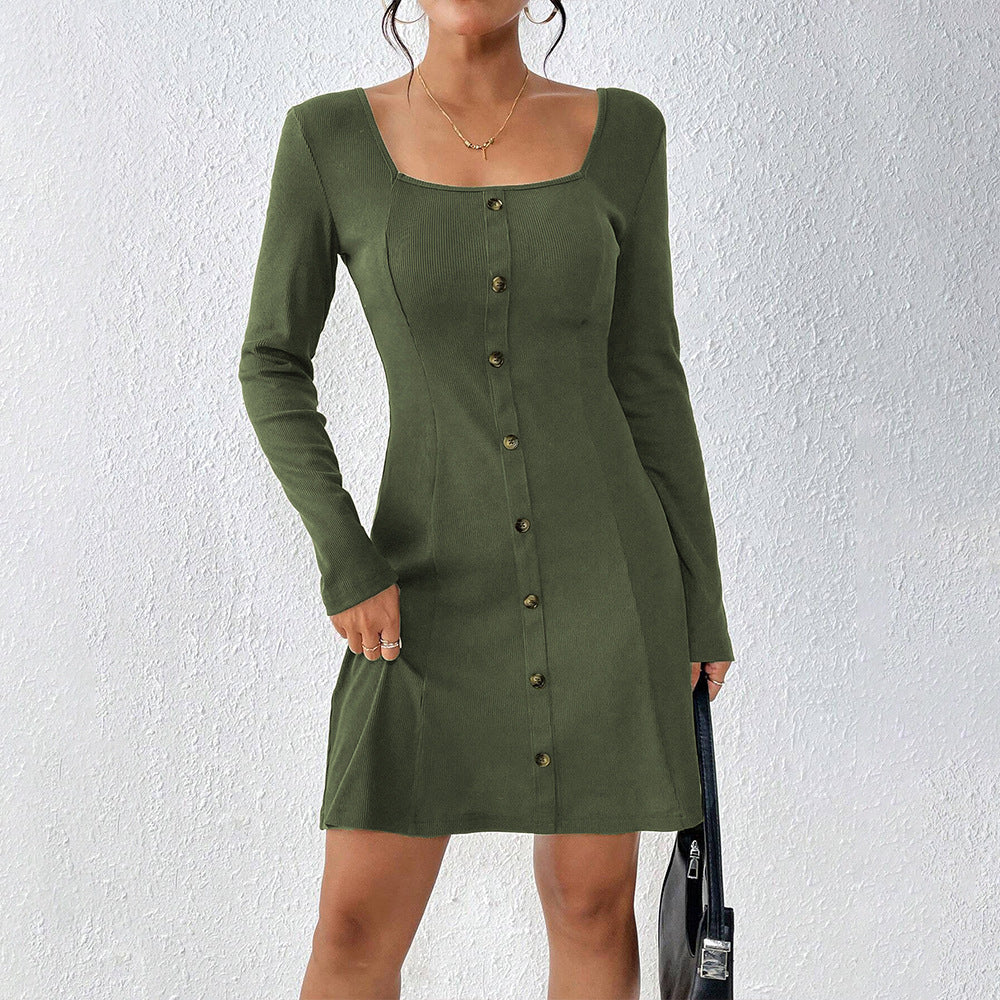Robe Mini Côtelée Boutonnée | Élégante | Chic & Flatteuse