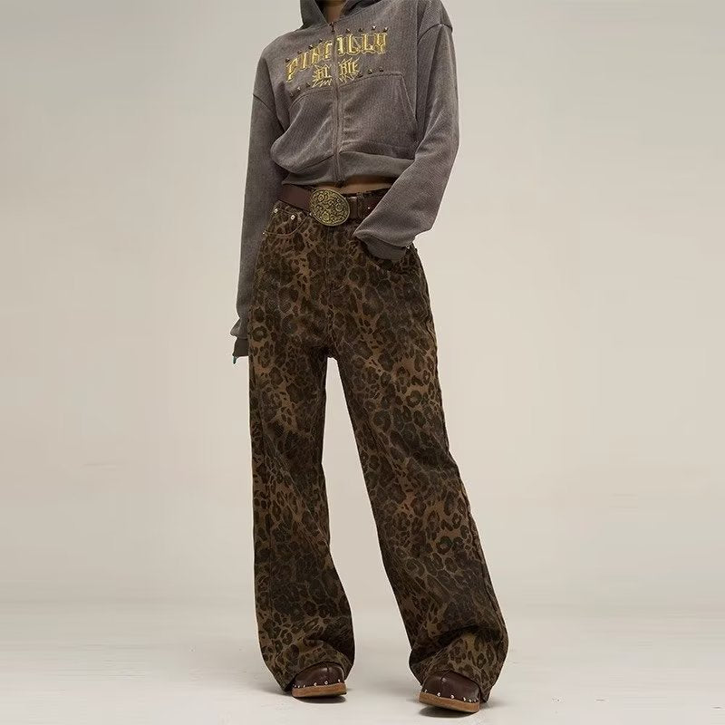 Pantalon Large Imprimé Léopard | Audacieux | Tendance & Élégant