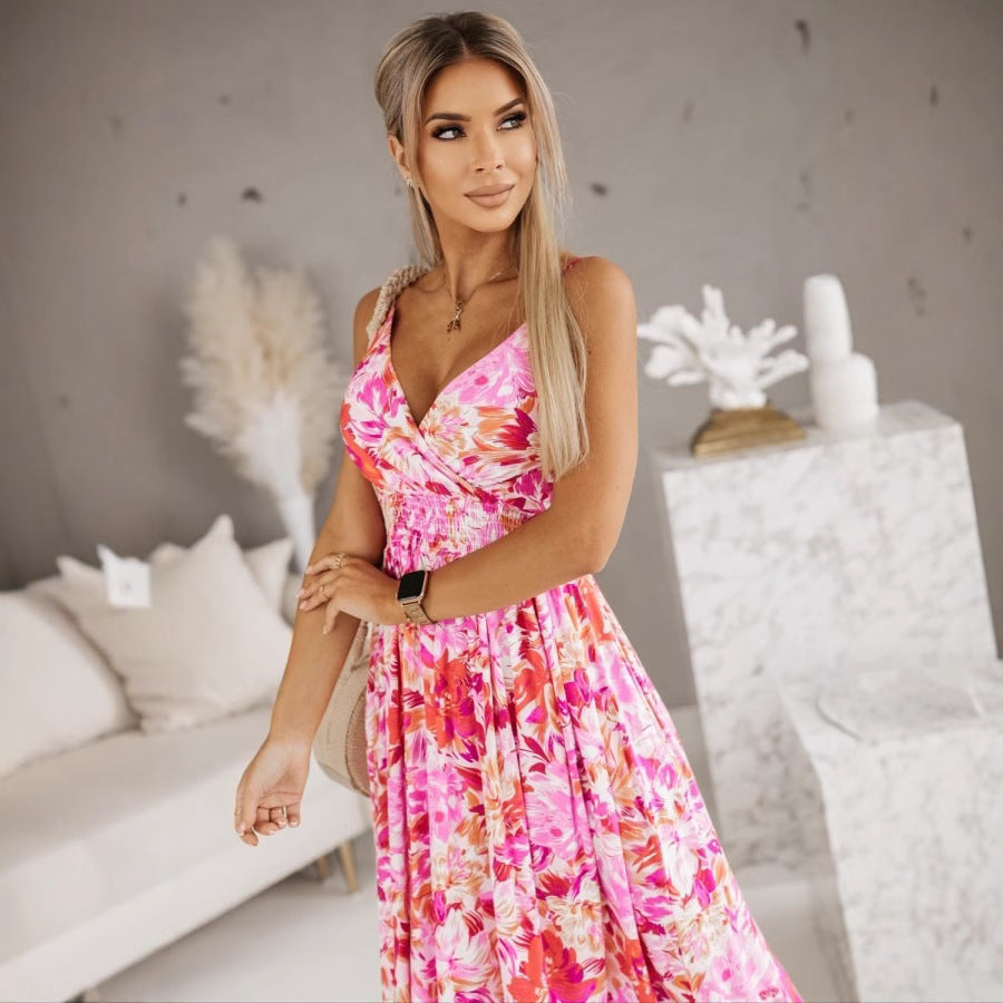 Robe Longue Tropicale | Tissu Léger | Exotique et Fluide