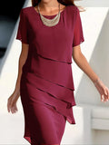 Robe Élégante en Chiffon à Étages | Fluide & Sophistiquée | Parfaite pour les Occasions Spéciales