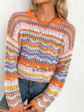 Pull en Maille Coloré | Base Verte | Bohème et Plein de Peps