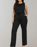 Ensemble Deux Pièces Sans Manches | Débardeur & Pantalon Large | Élégant & Décontracté