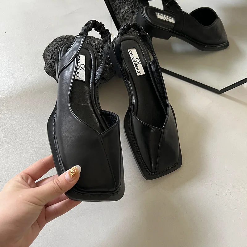 Ballerines Slingback à Bout Carré | Design Moderne | Confort Souple au Quotidien