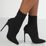 Bottines Chaussettes à Talons | Élancées | Stretch et Élégantes