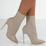 Bottines Chaussettes à Talons | Élancées | Stretch et Élégantes