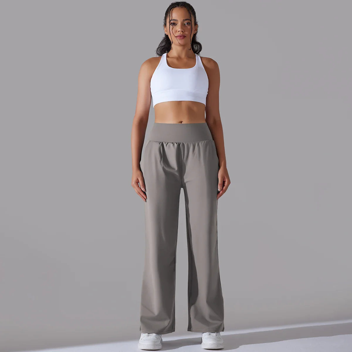 Pantalon Taille Haute à Jambes Larges | Polyvalent | Confortable et Moderne