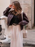 Veste Bomber en Cuir | Élégante & Intemporelle | Look Premium