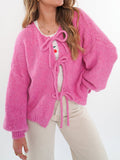 Gilet à Nœuds Doux | Rose | Doux et Ludique