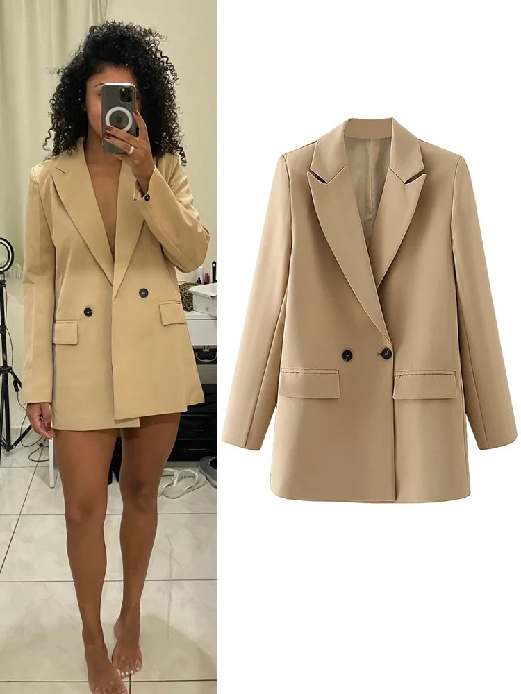 Robe Blazer Double Boutonnage | Coupe Ajustée | Chic & Polyvalente