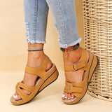 Sandales Compensées Velcro | Légères & Confortables | Style Quotidien