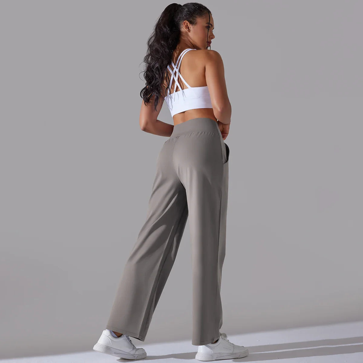 Pantalon Taille Haute à Jambes Larges | Polyvalent | Confortable et Moderne