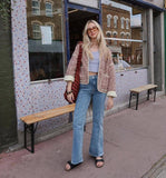Veste Matelassée Fleurie | Douce & Stylée | Inspiration Vintage
