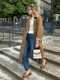 Trench Doublé à Carreaux | Esprit Parisien | Intemporel & Chic Décontracté