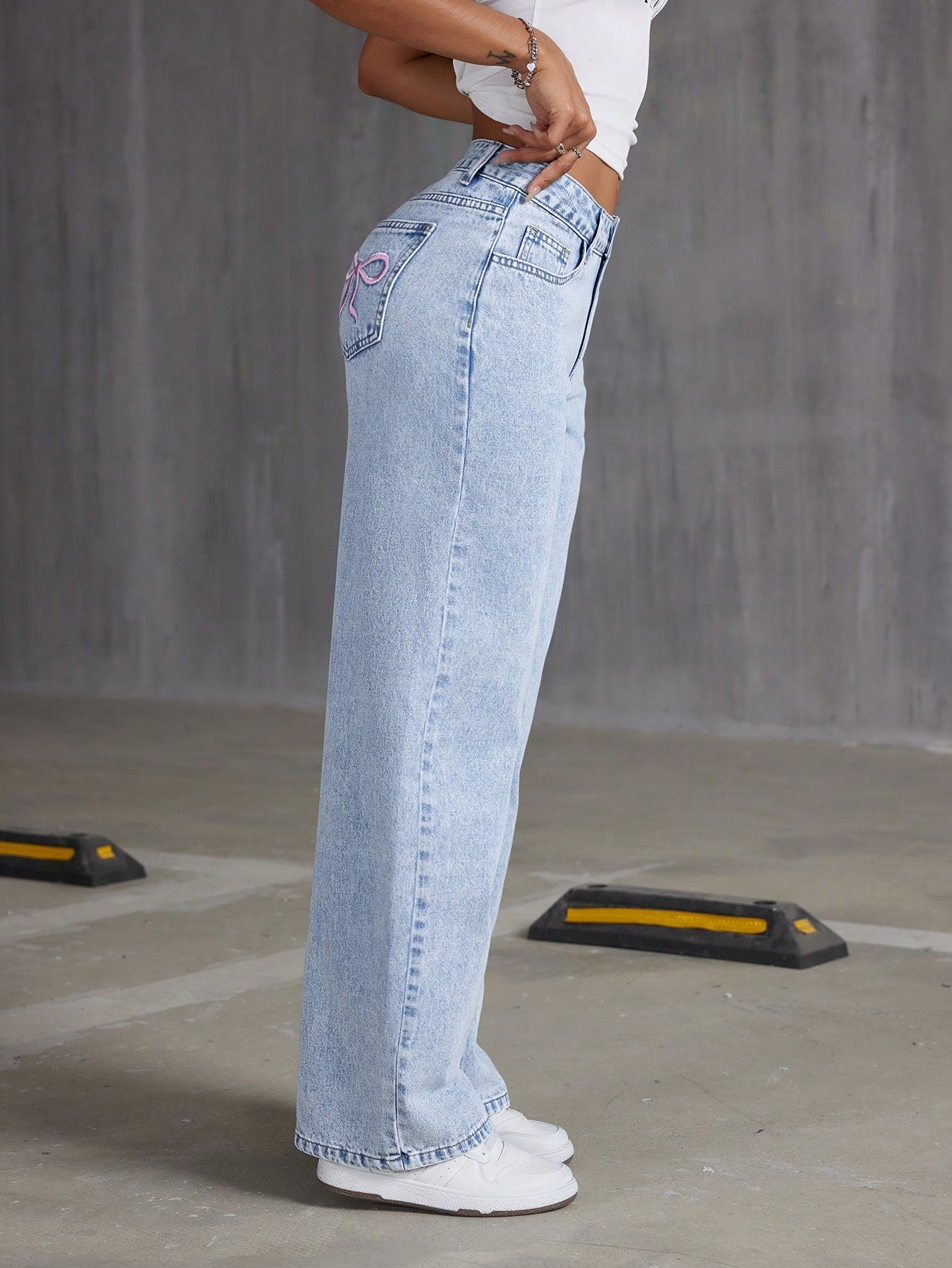 Jean Taille Haute Jambe Large | Tendance | Confortable & Flatteur