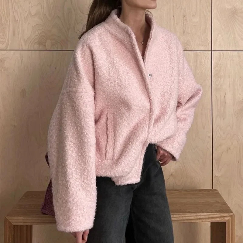Veste Bomber Teddy | Douce & Chaleureuse | Indispensable de l’Hiver