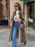 Trench Doublé à Carreaux | Esprit Parisien | Intemporel & Chic Décontracté